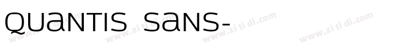 Quantis Sans字体转换